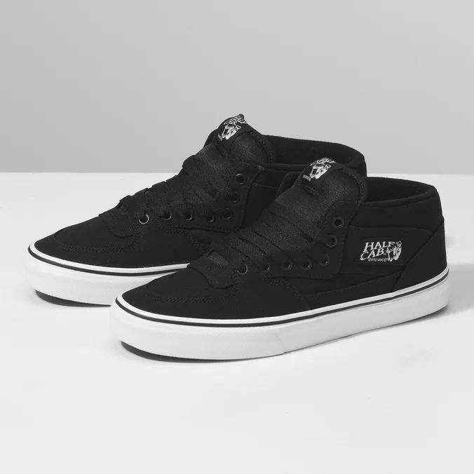 Tenis vans hot sale half cab preto