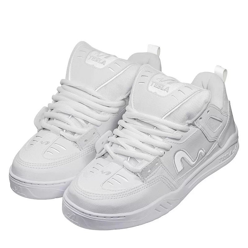 Tênis Tesla Nine All White - Branco Branco - JD Skate Shop