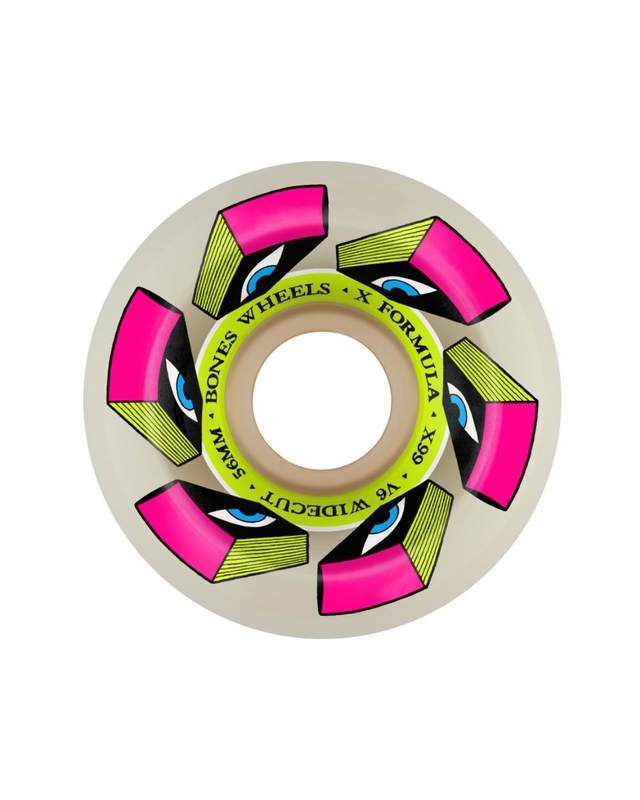 BONES X-FORMULA 56mm 99A V6/ウィール RODAS BONES X-Formula 56mm V6 Widecut 99A 4pk - JD Skate Shop