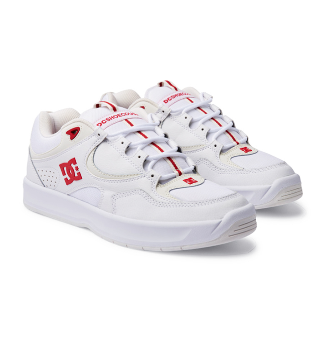 Tênis DC Shoes Kalynx Zero - White/Red - Exclusivo - JD Skate Shop