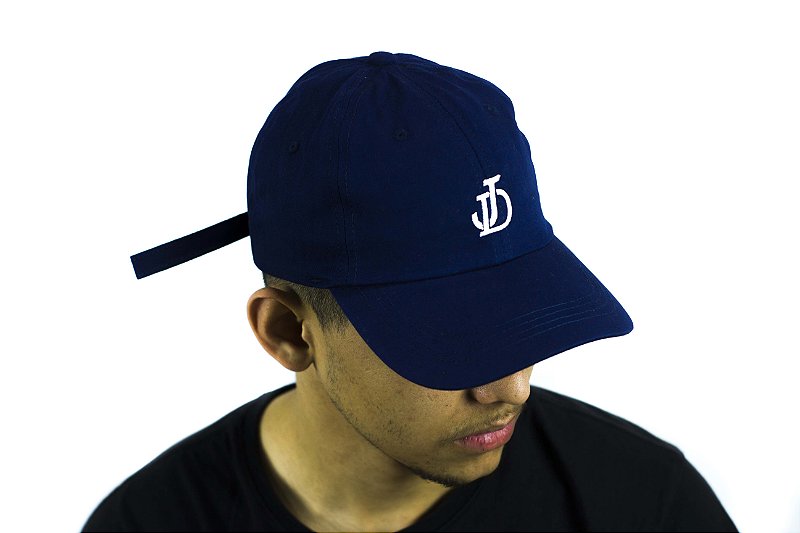 BONÉ DAD HAT ABA CURVA JD LOGO - AZUL - JD Skate Shop