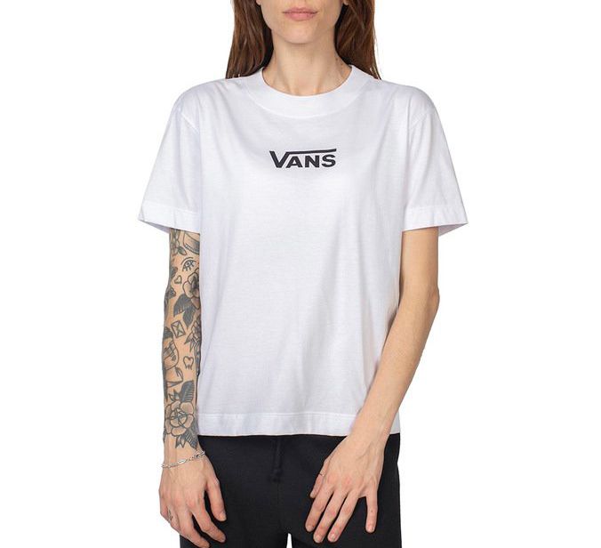 camiseta vans branca feminina