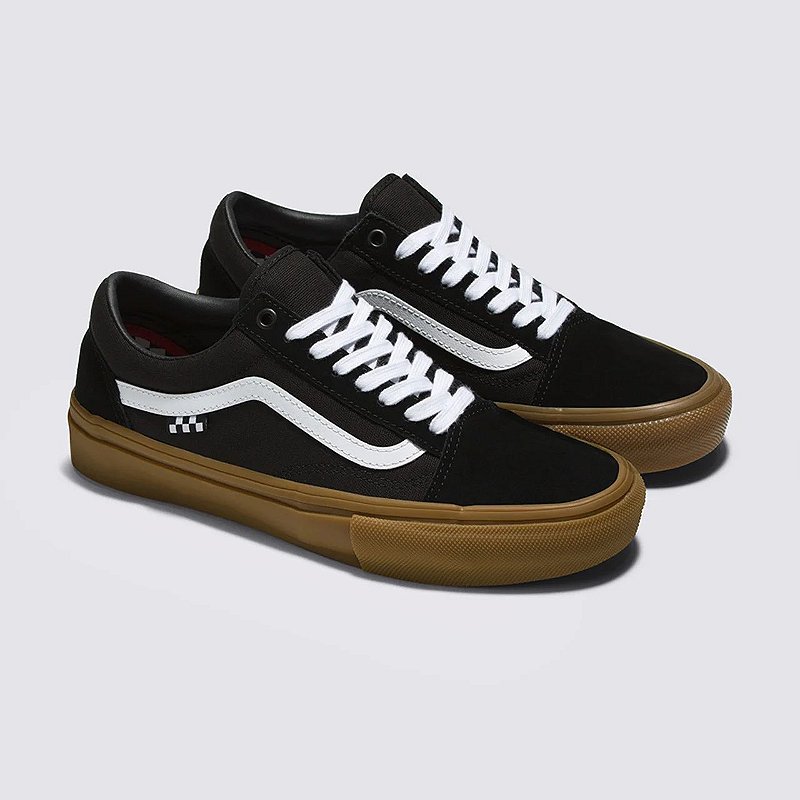 TÊNIS VANS OLD SKOOL SKATE POPCUSH BLACK/GUM ( EXCLUSIVO ) JD Skate