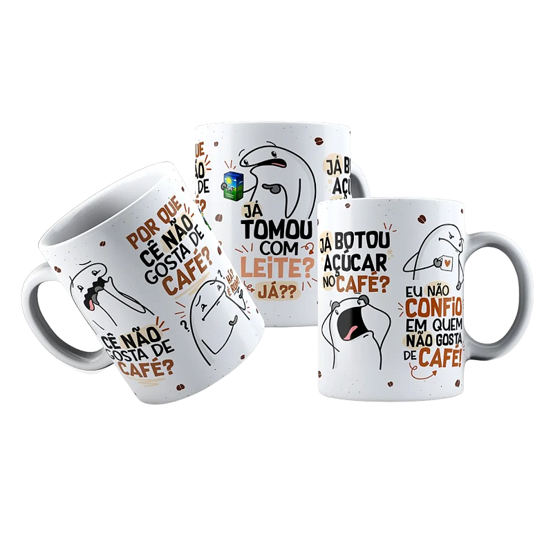 Caneca Personalizada Flock Meme Quer Café