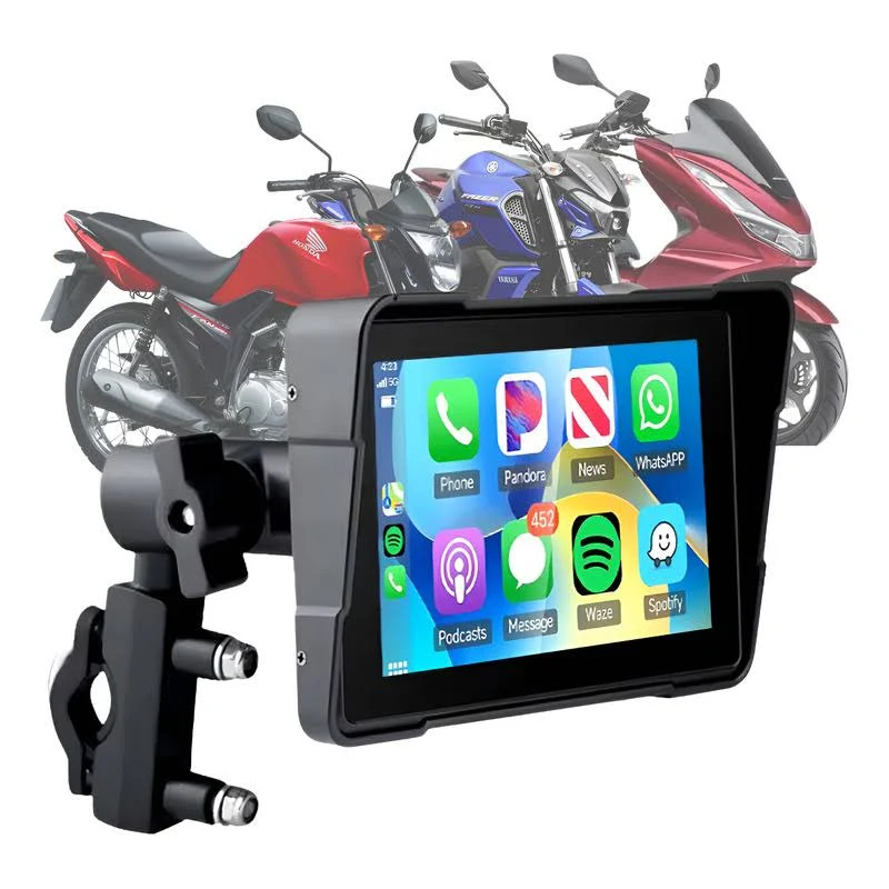 Central Multimidia Para Moto Acm M05 Aiker Preto - Casa das Buzinas