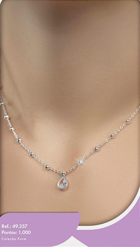 Colar Pingente de Brilhante