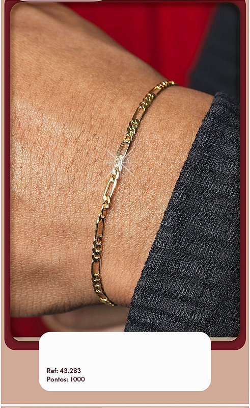 Pulseira masculino Semijoias banhadas