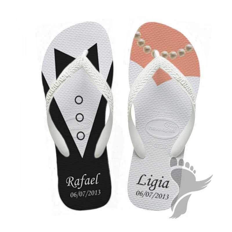 chinelo personalizado casamento - Pé de Vento - Pé de Vento - sandalias  havaianas personalizadas, havaianas customizadas e chinelos customizados