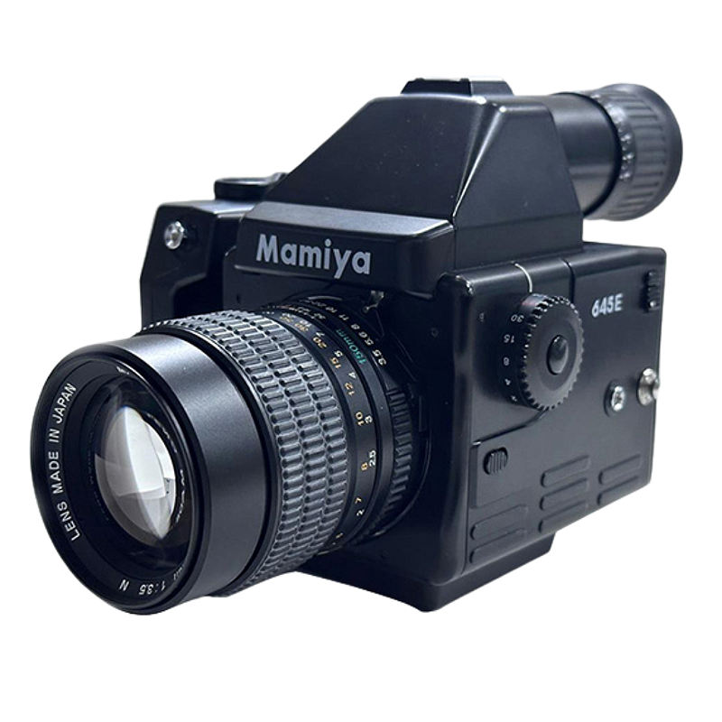 Câmera de médio formato Mamiya 645E com lente 150mm f3.5 N