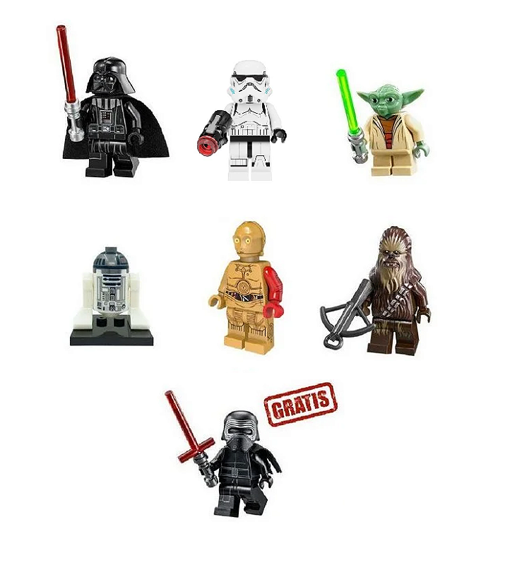 その他 STARWARS Kit Star Wars Lego - Toy Store - Brinquedos, Bonecos compatíveis