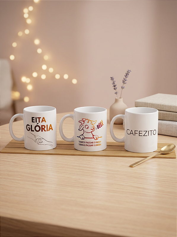 KIT 3 Canecas Exclusivas Lubleca