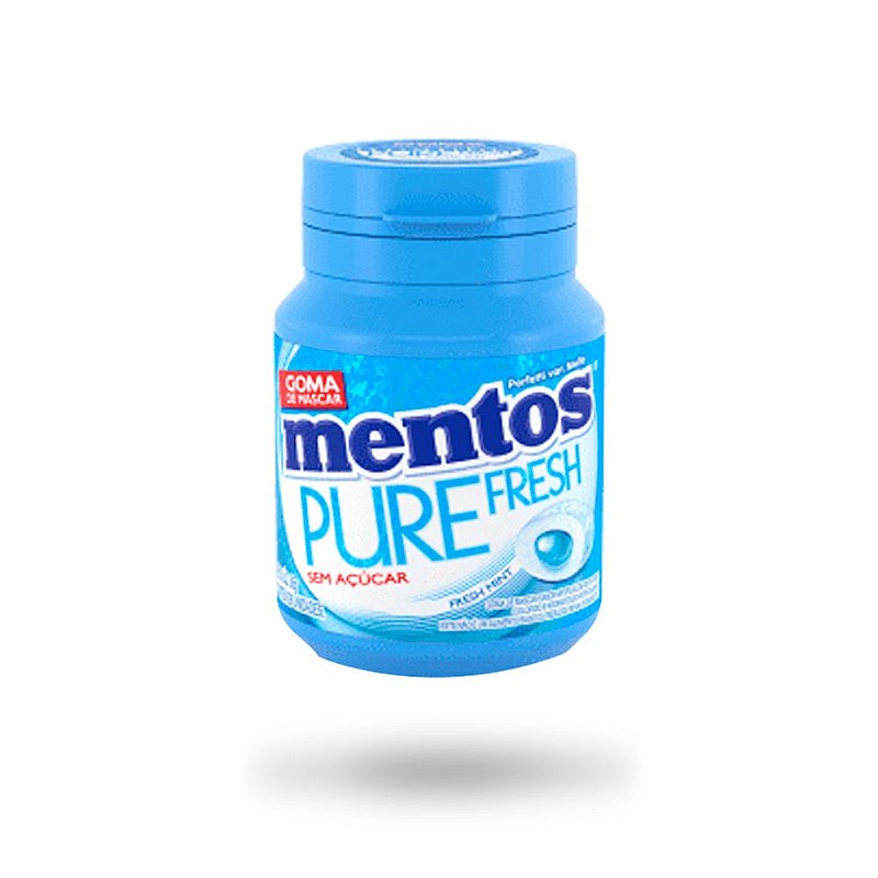 MENTOS CHICLETE PURE FRESH MINT 56g - Planeta Bombom