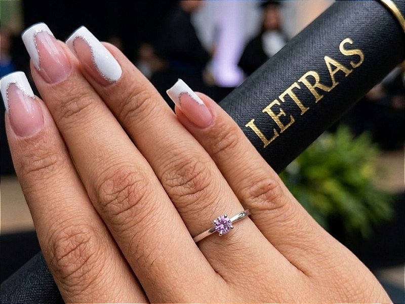 Anel de Formatura Letras em Prata 925