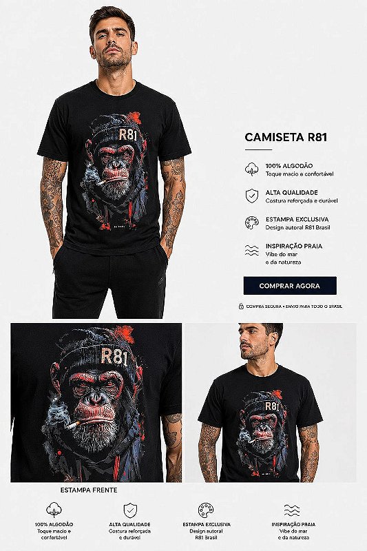 Camiseta Gorila