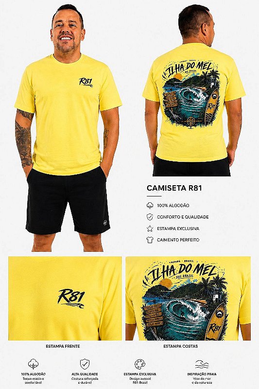 Camiseta Masculina Ilha do Mel