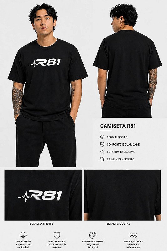 Camiseta logo R81 Brasil