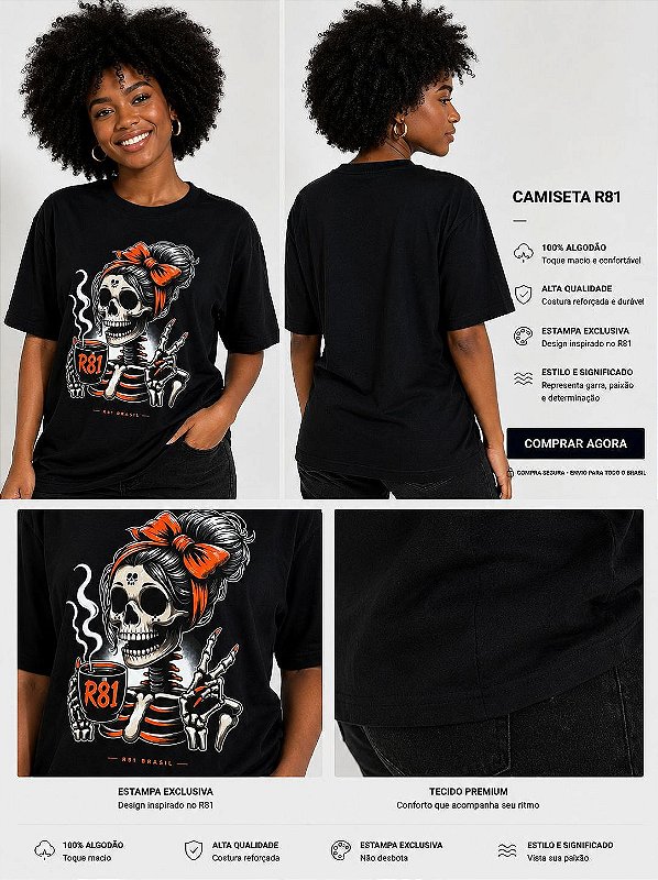 Camiseta Oversized feminina