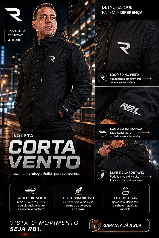 Jaqueta Corta Vento