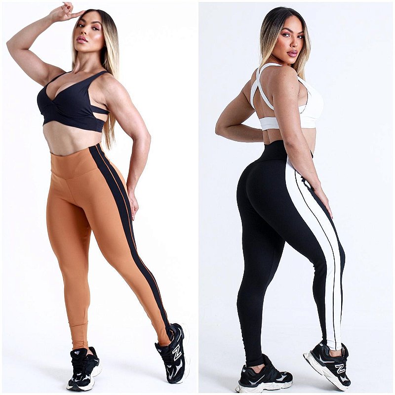 Calça legging poliamida zero transparência