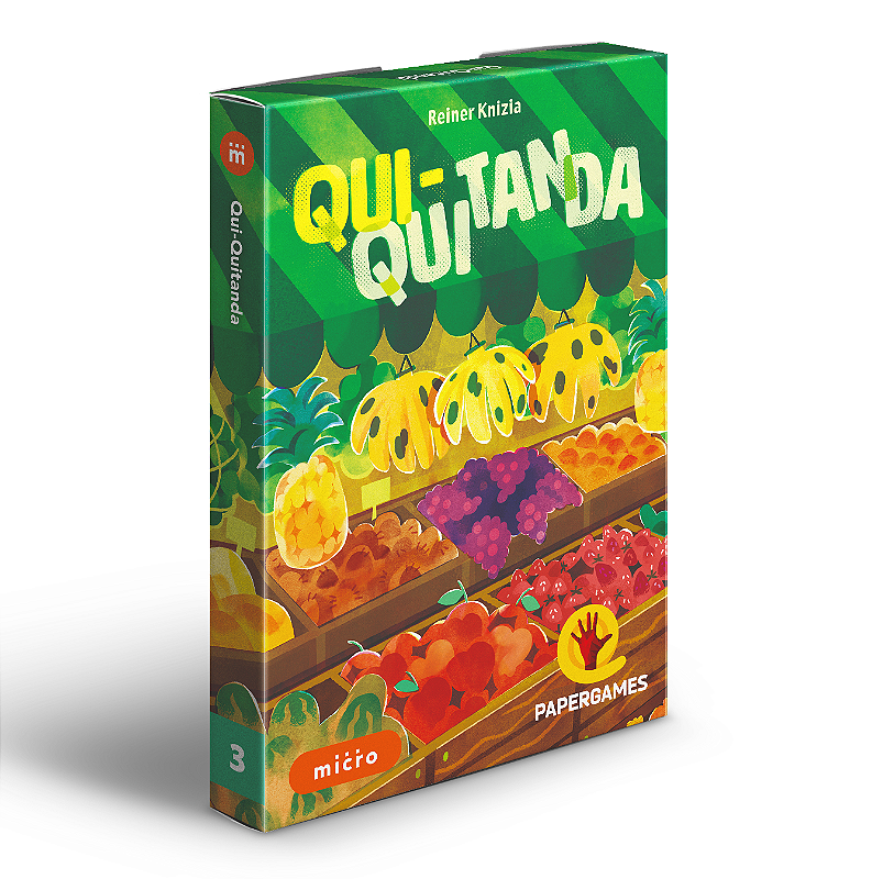 Qui-Quitanda + Micro Box + Carta Promocional Mais Frutas Grátis! -  PaperGames - Jogos de Mesa Modernos - #umjogoemcadamesa