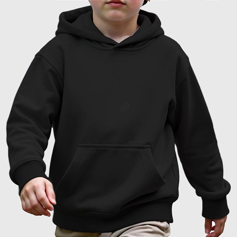 Moletom Canguru Infantil 50% Algodão 50% Poliéster