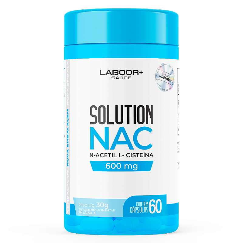 Solution NAC N-Acetil L - Cisteína 600mg 60 Cápsulas
