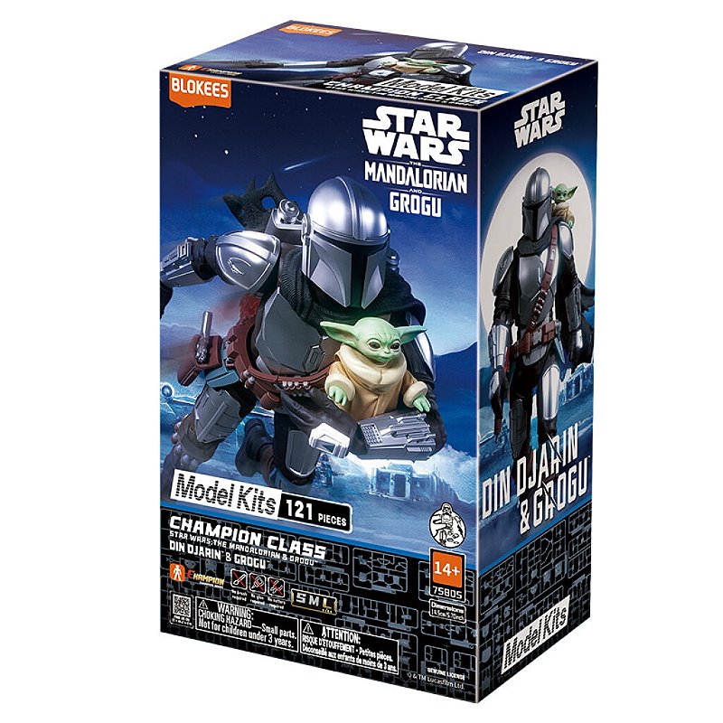 Star Wars The Mandalorian クラング　トーキング Figura de Ação Star Wars The: Mandalorian Din Djarin e Grogu