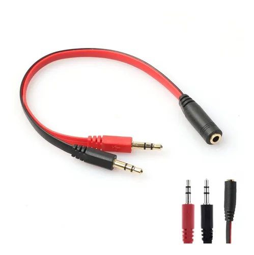 Cabo Adaptador P3 Para dois P2 - Fone de ouvido C/ Microfone de Celular  para Notebook - Azob Eletrônicos - Curitiba - Rua 24 de Maio - Suportes