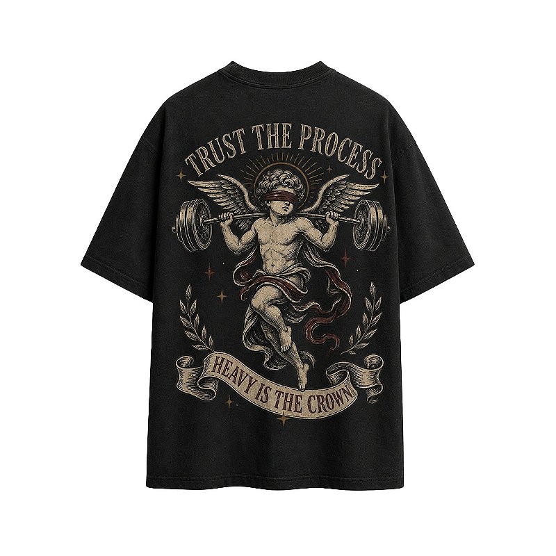 TRUST THE PROCESS — Oversized Heavyweight Black