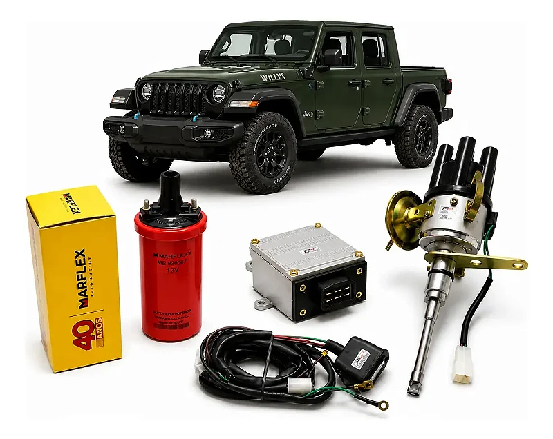 Kit De Ignição Eletrônica Jeep Willys 6cc Completo Marflex