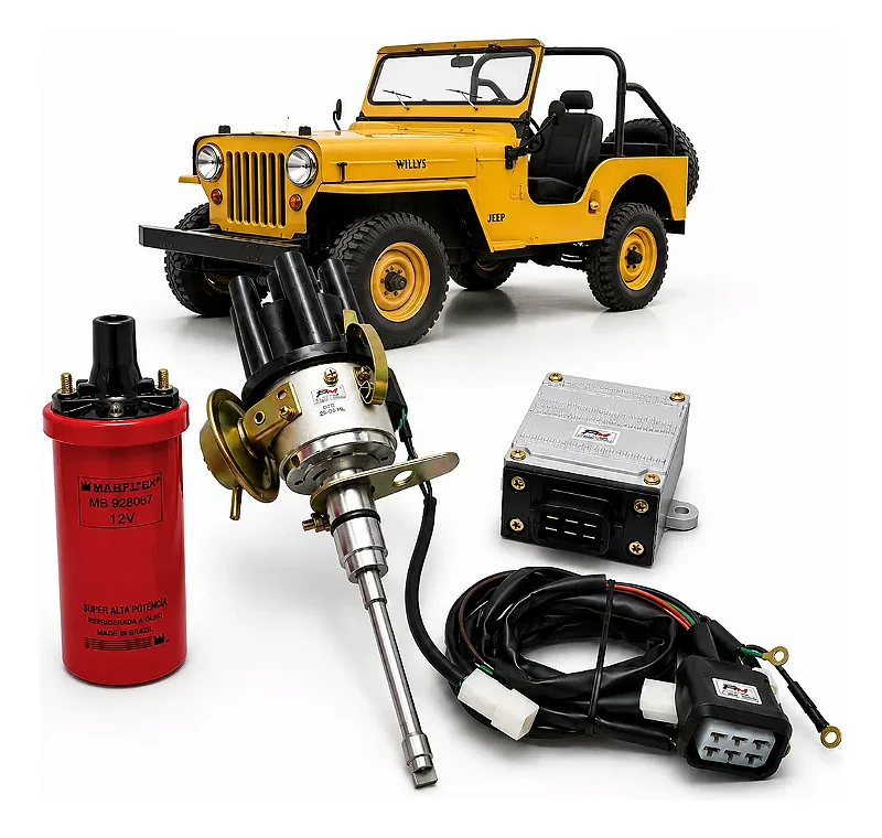 Kit De Ignição Eletrônica Jeep Willys 6cc Completo