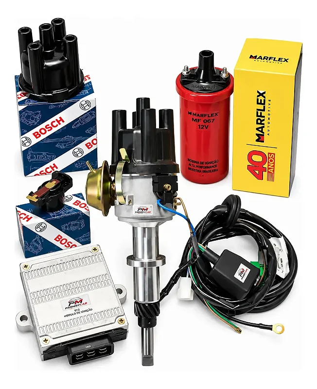 Kit Ignição Opala 4cc Com Tampa + Rotor Bosch Novo Completo
