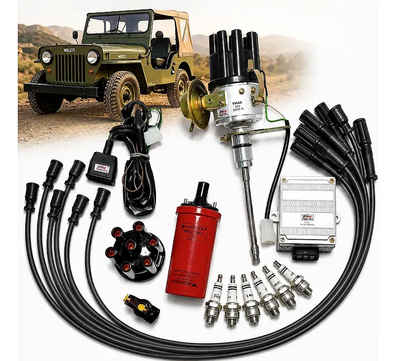 Kit Ignição Eletrônica Willys 6cc Jeep / Rural / F75