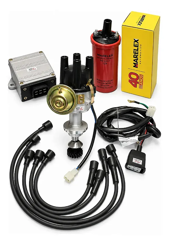 Kit Chevette 1.4 1.6 Ignição + Cabos De Vela+ Bobina Marflex
