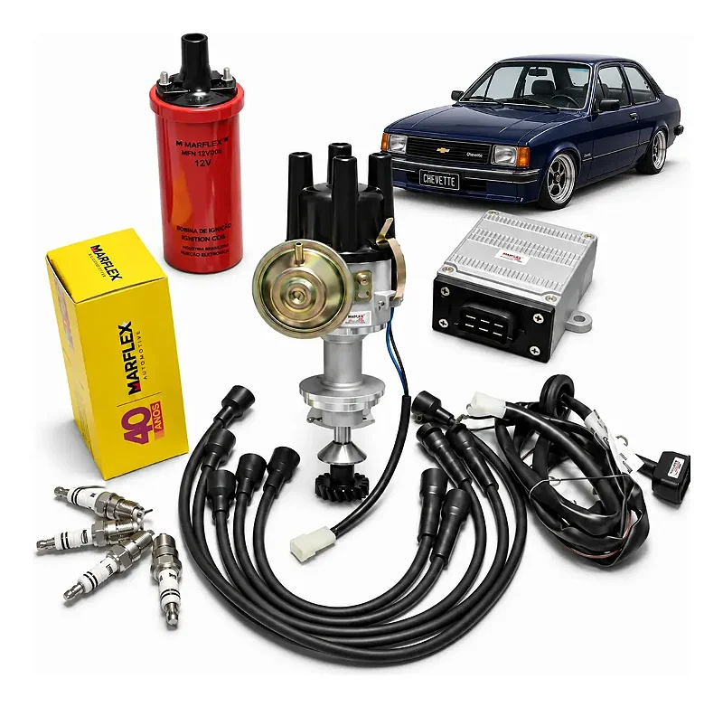 Kit Chevette 1.4 1.6 Ignição + Cabos + Bobina Marflex Novo