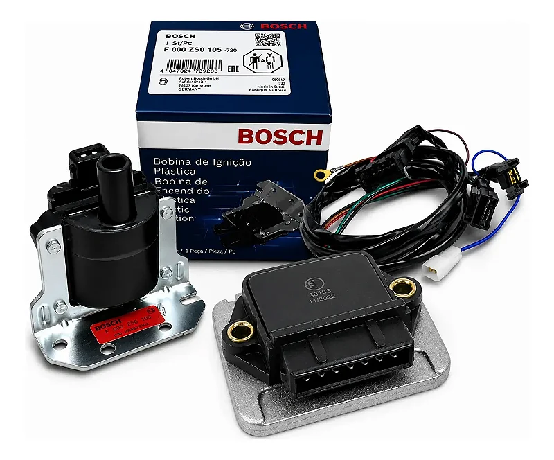 Kit Chicote Hall Bobina Bosch Gol Mi E Modulo 7 Pinos