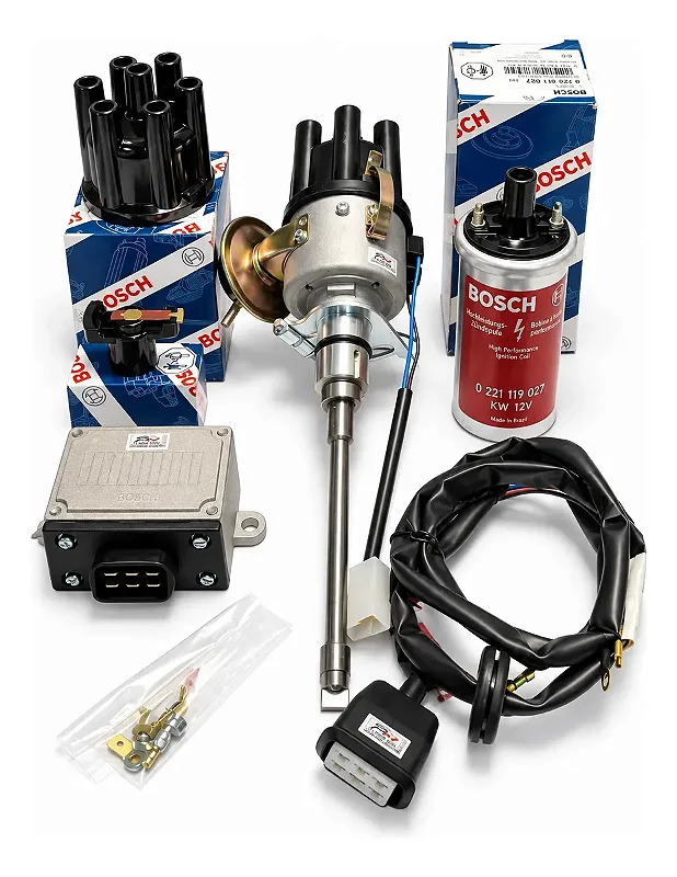 Kit Ignição Jeep 6cc Com Tampa, Rotor Bobina Bosch Original