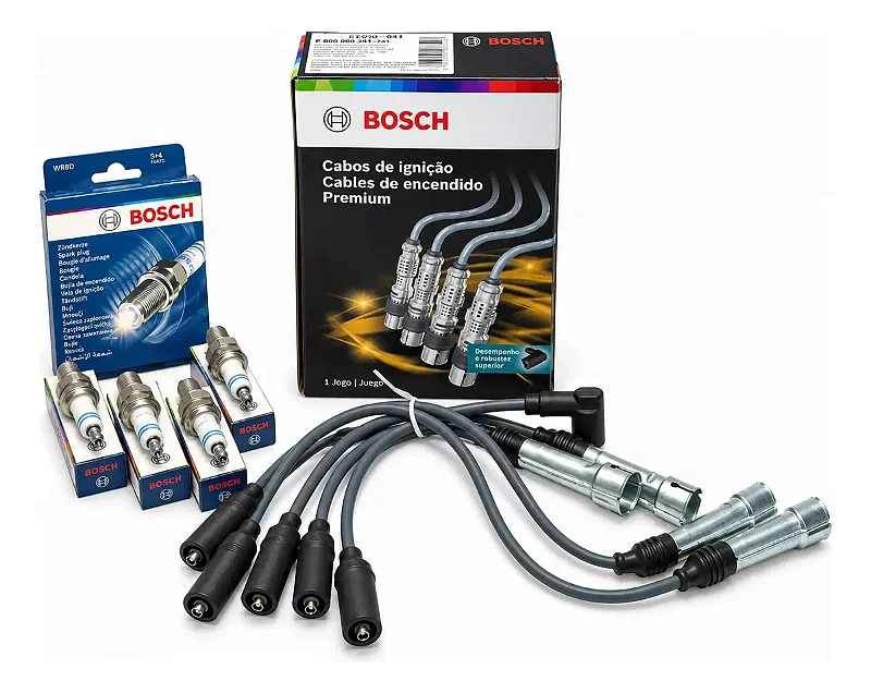 Cabos De Vela + Velas Bosch Santana Gol Ap 1.6 1.8 2.0