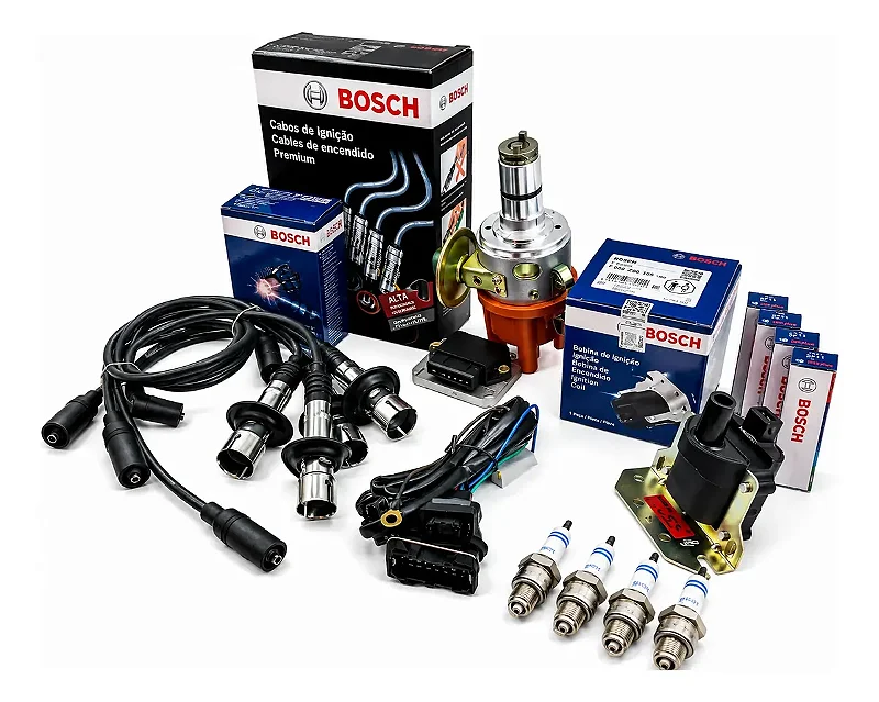 Kit Distribuidor Fusca Kombi C/ Cabo Velas E Bobina - Novo