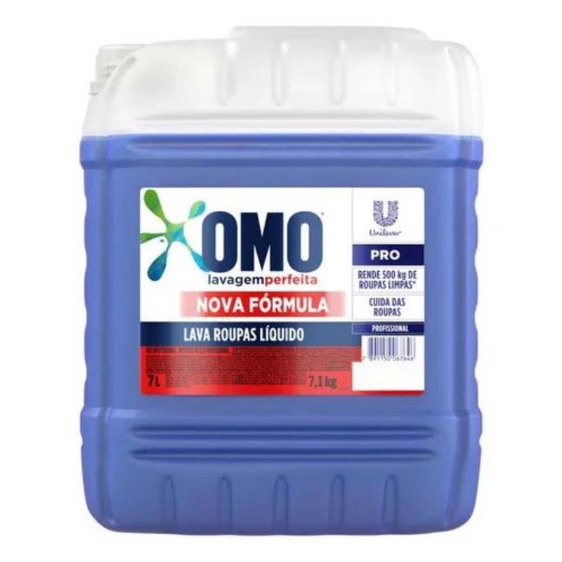 LAVA ROUPAS LIQUIDO OMO LAVAGEM PERFEITA PROFISSIONAL 07 LITROS - NAHERA