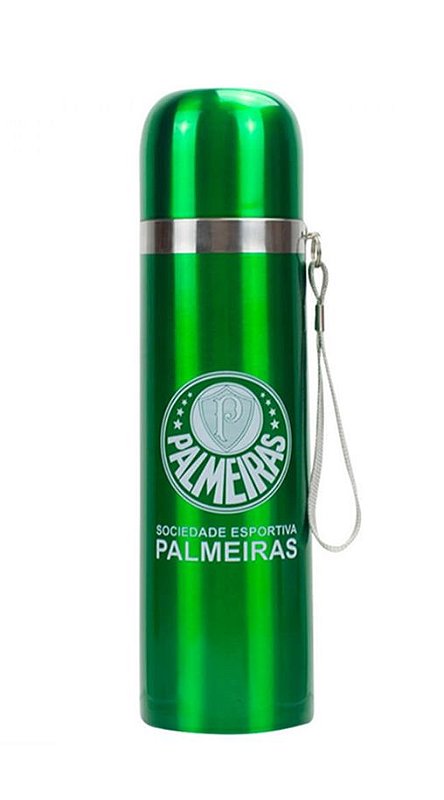 Garrafa Térmica Verde Palmeiras 500ml Oficial - Cia Bebê