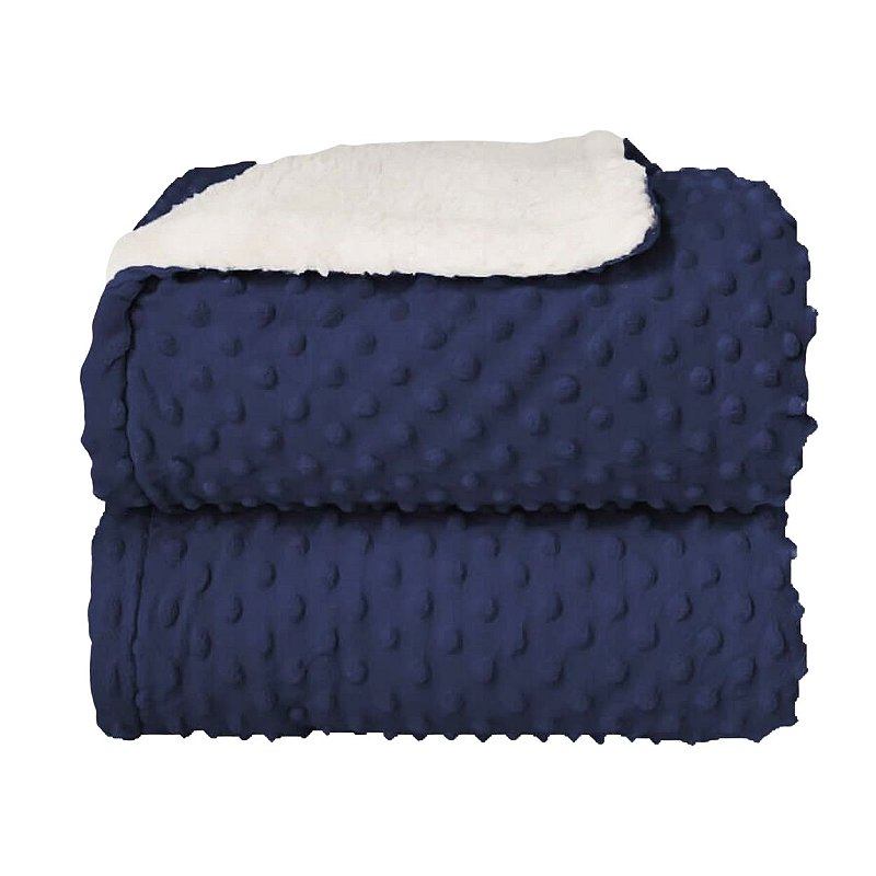 Doudou Color Azul Marino,23 x 23cm,Doudou Osito Topos para Bebé, Toalla  Manta para bebés Toalla de Saliva,Ultra Suave de Microfibra,Regalo Bebé