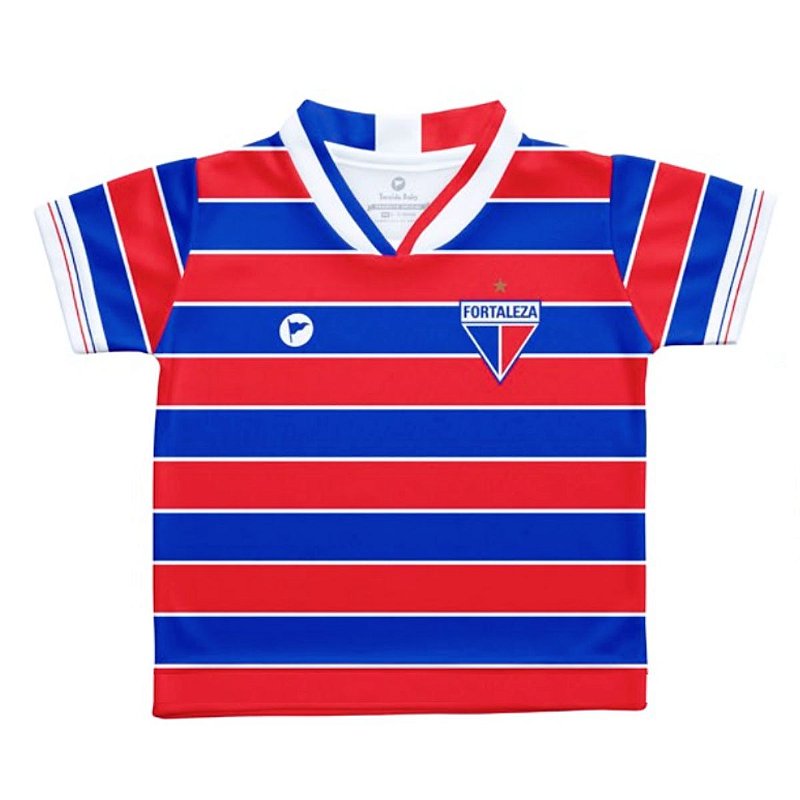 Camiseta Fortaleza Infantil Listrada Torcida Baby Cia Bebê