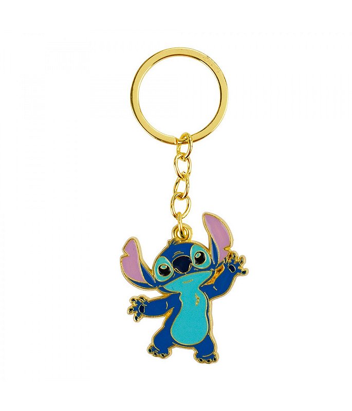 Chaveiro Stitch Dando Tchau 4.5cm - Disney - Cia Bebê