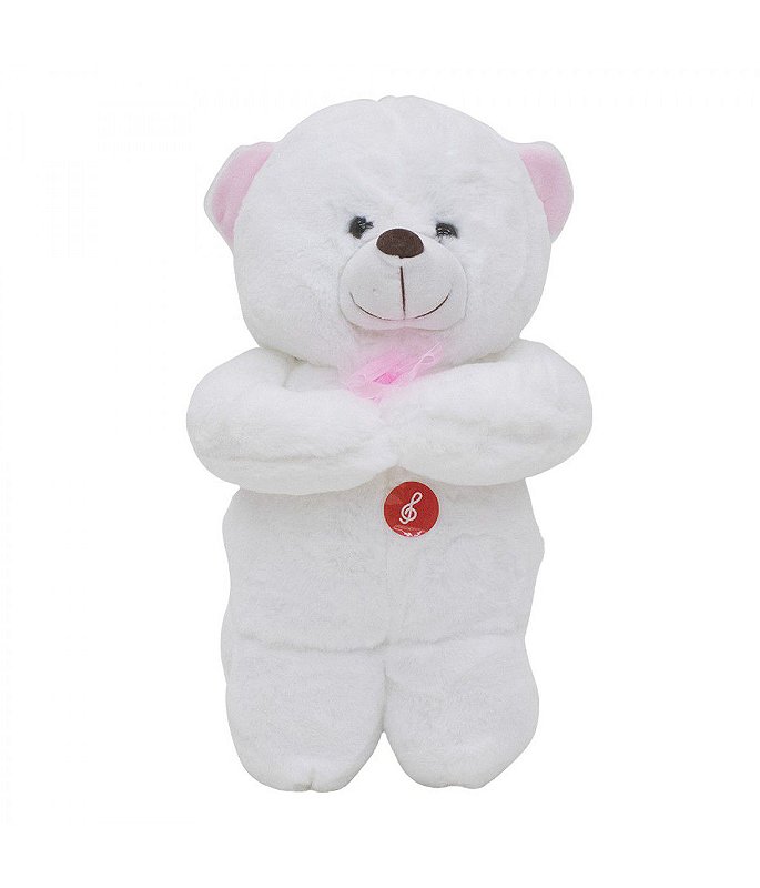 Boneca De Pano Sorridente Roupa Pink 29cm