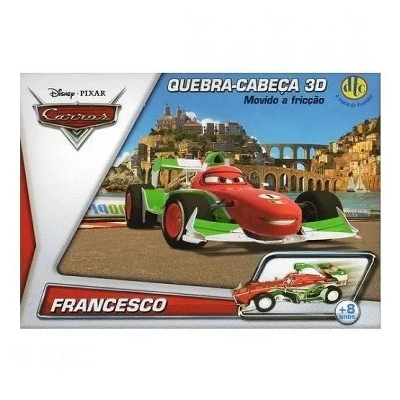 Quebra cabeca 3d carros disney doc hudson dtc