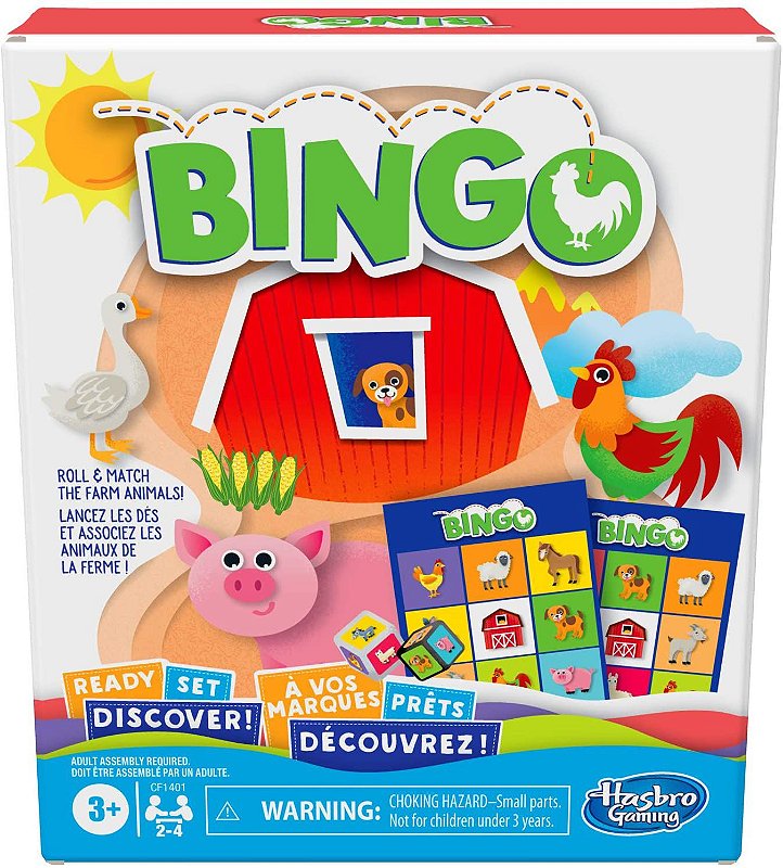 Jogo Bingo Infantil Animais Da Fazenda Hasbro Franco Shop - LEGO