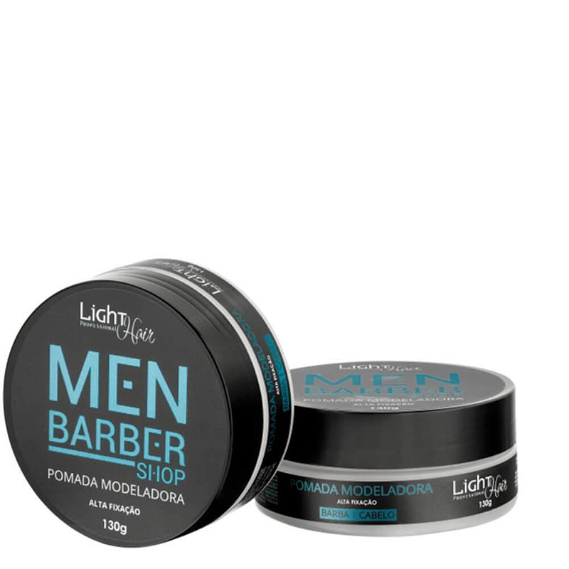 POMADA MODELADORA BARBA E CABELO BARBER SHOP 130 GR LIGHT HAIR