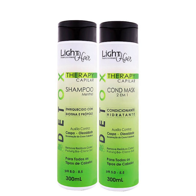 Shampoo e Condicionador Detox Terapy Capilar Higienizador - 300ml