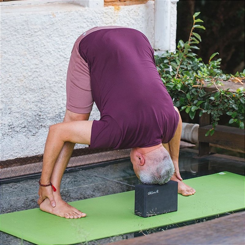 Kit de Yoga Simples - 2 Blocos de Yoga e 1 Cinto Iyengar Yoga - Vitrine Zen